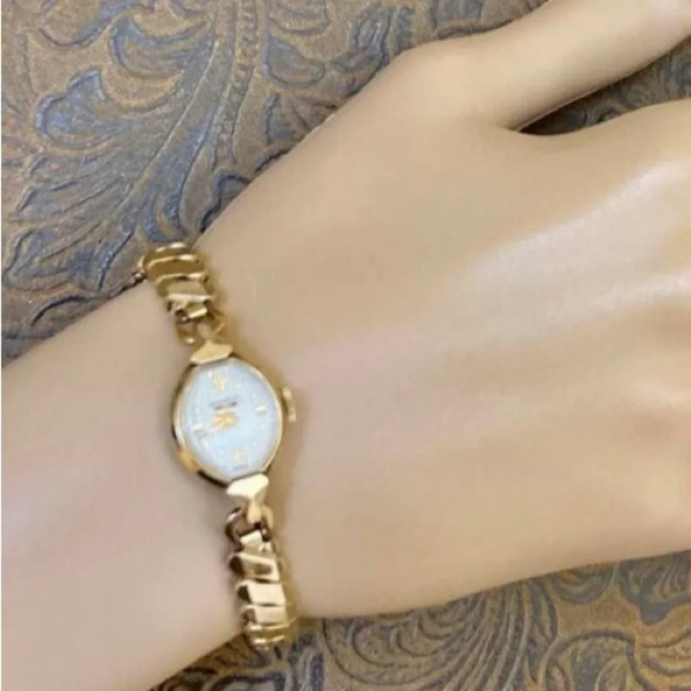 Vintage gold benrus ladies watch
